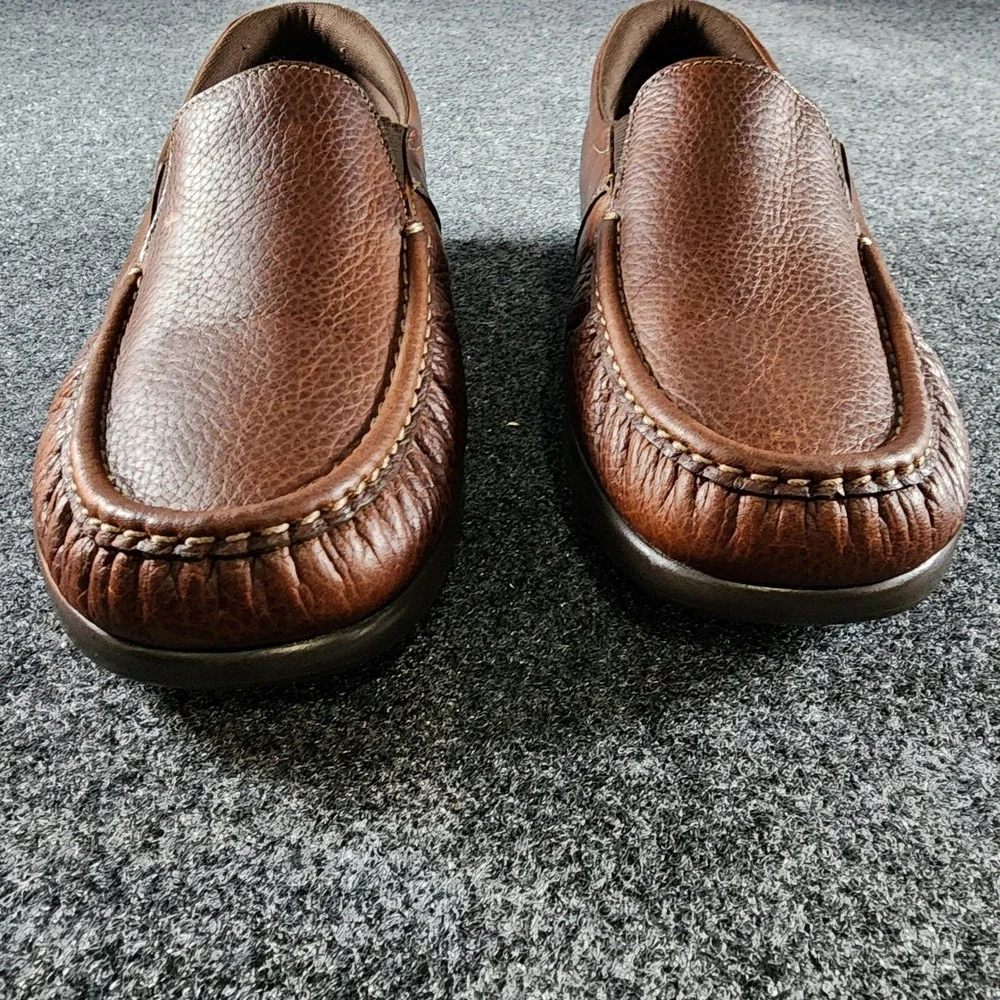 SAS Twin Tripad Comfort Womens‎ 9 Brown Leather Slip On Loafers Made in USA